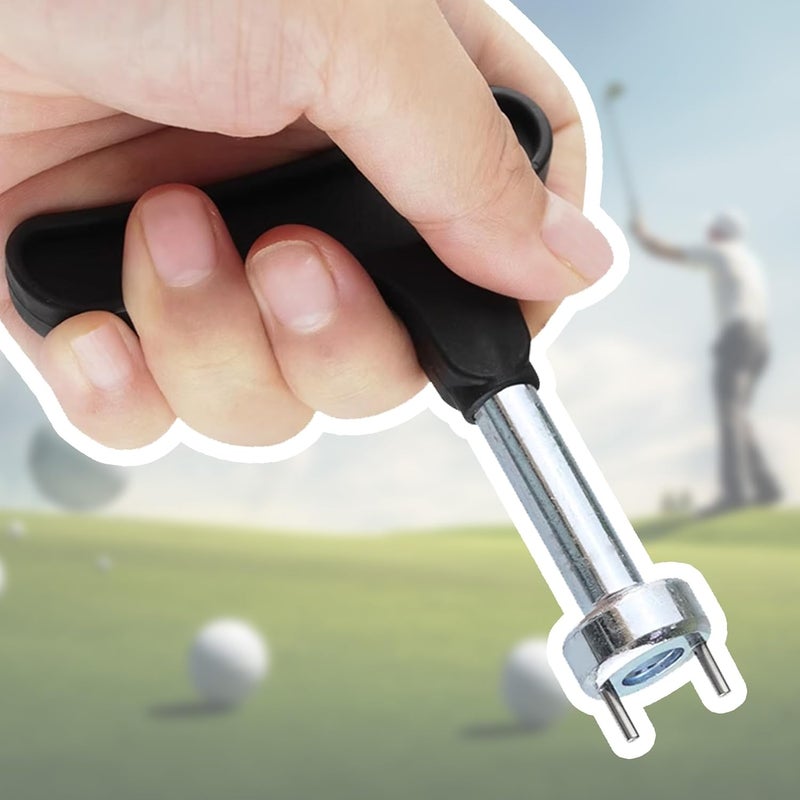 MCSDFN Golf Spike Wrench Zinc Alloy Golf Spike Tool with Ergonomic Handle Universal Spike Shoes Replacement Tool for Spike Shoes - Image 3